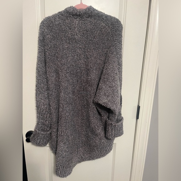 Barefoot Dreams CozyChic Gray Ultra Soft Cardigan Size L/XL - Picture 7 of 9